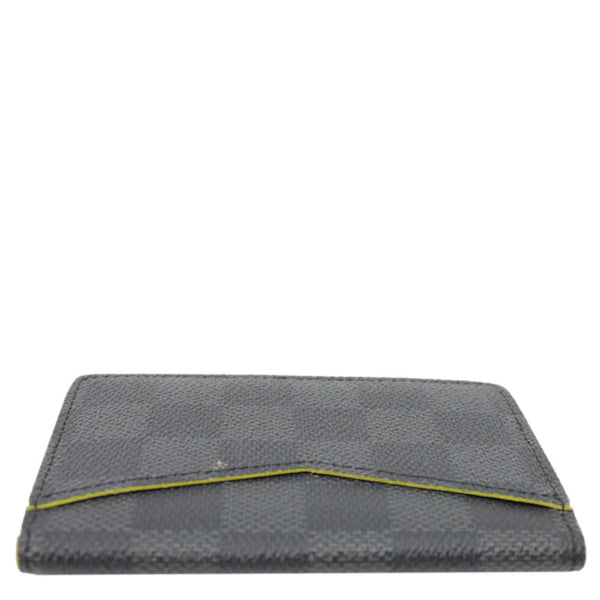 LOUIS VUITTON Virgil Abloh Rainbow Logo Damier Graphite Pocket Organizer Wallet Black