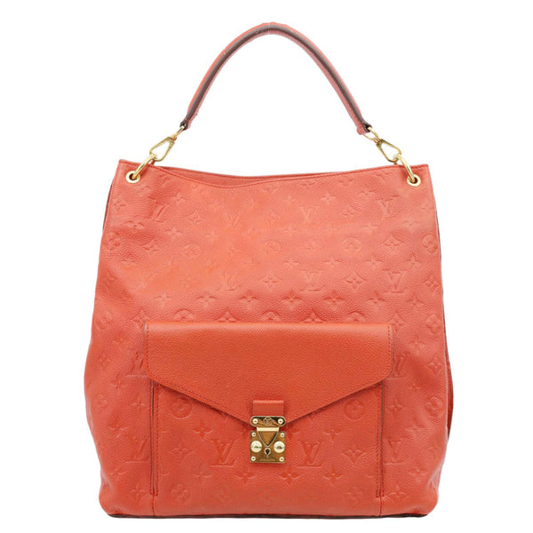 LOUIS VUITTON Metis Hobo Monogram Empreinte Shoulder Bag Red
