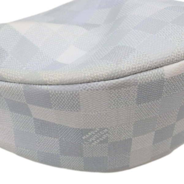 LOUIS VUITTON Hamac Damoflage Snow Canvas Hobo Bag White