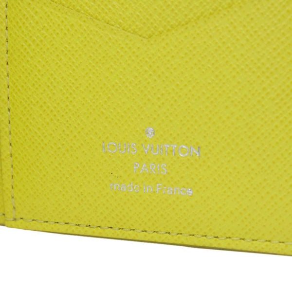 LOUIS VUITTON Virgil Abloh Rainbow Logo Damier Graphite Pocket Organizer Wallet Black