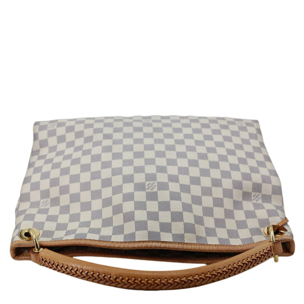 LOUIS VUITTON Artsy MM NM Damier Azur Shoulder Bag White
