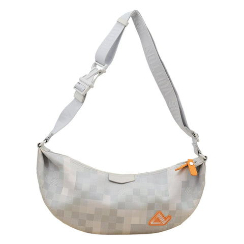 LOUIS VUITTON Hamac Damoflage Snow Canvas Hobo Bag White