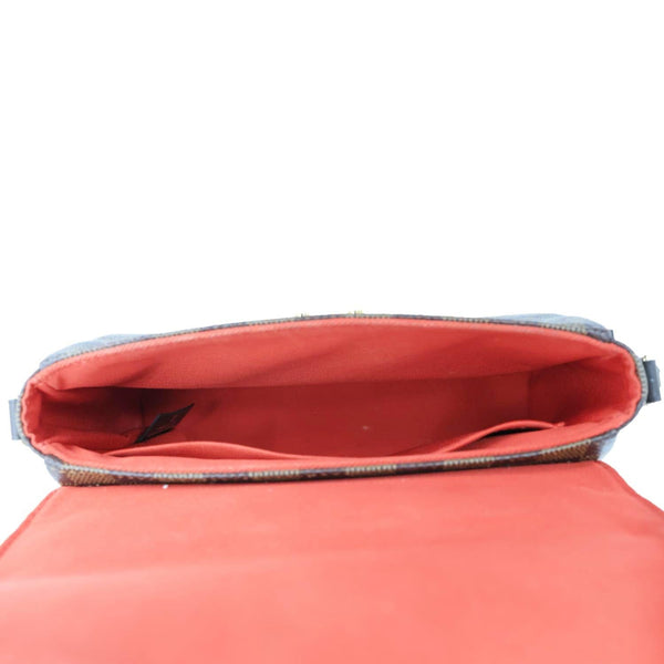 LOUIS VUITTON Croisette Damier Ebene Crossbody Bag Brown