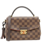 LOUIS VUITTON Croisette Damier Ebene Crossbody Bag Brown
