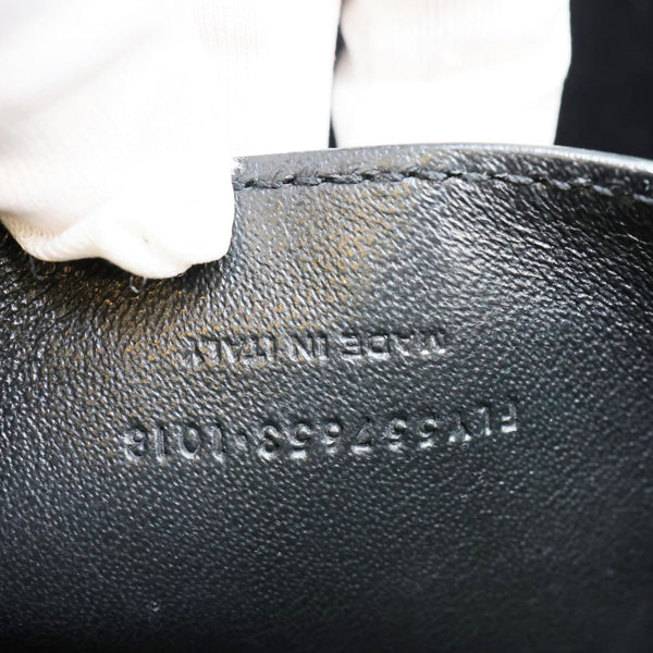 YVES SAINT LAURENT Uptown Smooth Leather Tote Bag Off White