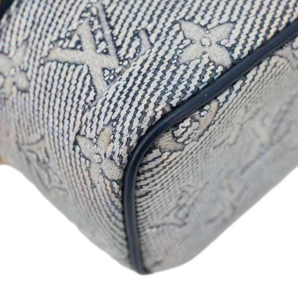 LOUIS VUITTON Monoglam Canvas Micro Vanity Case Navy Blue