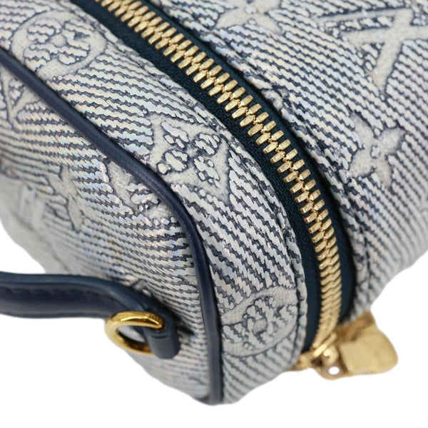 LOUIS VUITTON Monoglam Canvas Micro Vanity Case Navy Blue