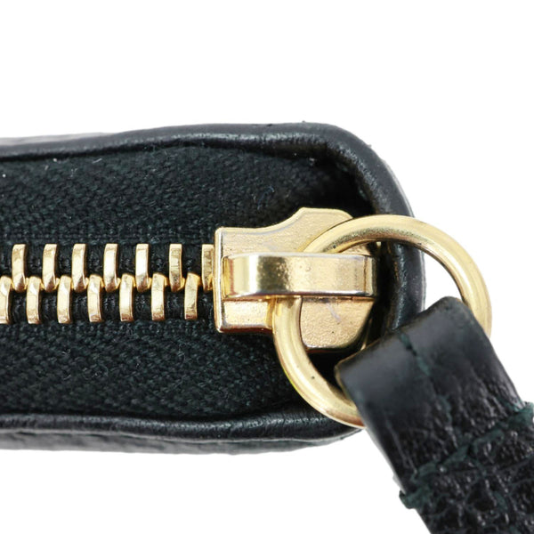 GUCCI GG Marmont Leather Zip Around Wallet Black 456117