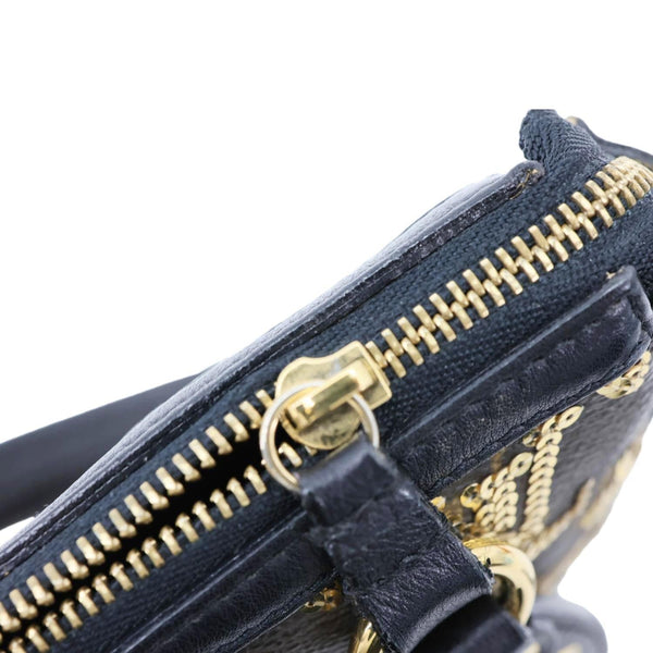 LOUIS VUITTON Mini Pochette Monogram Sequins Eclipse Accessoires Pouch Brown