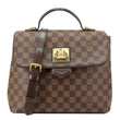 LOUIS VUITTON Bergamo MM Damier Ebene Shoulder Bag Brown