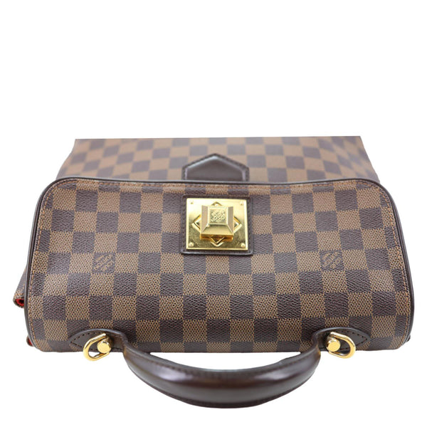LOUIS VUITTON Bergamo MM Damier Ebene Shoulder Bag Brown