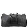 LOUIS VUITTON Keepall 50 Bandouliere Monogram Shadow Embossed Leather Travel Bag Black