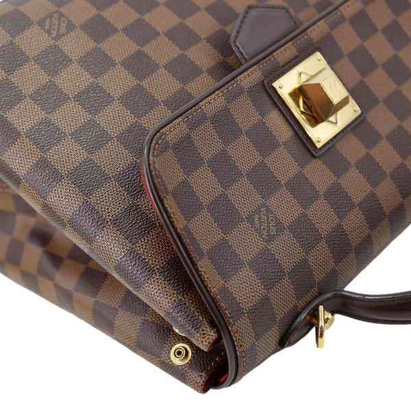 LOUIS VUITTON Bergamo MM Damier Ebene Shoulder Bag Brown