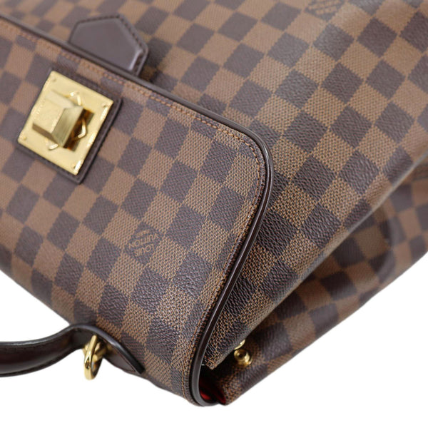 LOUIS VUITTON Bergamo MM Damier Ebene Shoulder Bag Brown