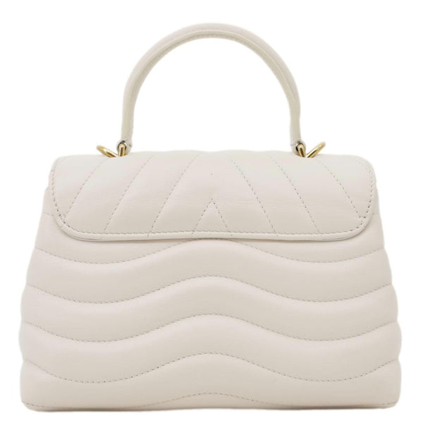 LOUIS VUITTON New Wave Hold Me Calfskin Leather Crossbody Bag Off white