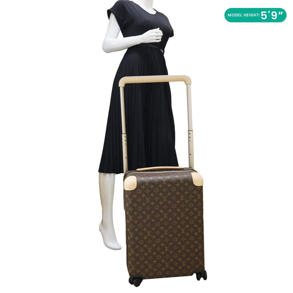 LOUIS VUITTON Horizon 55 Monogram Canvas Travel Bag Brown