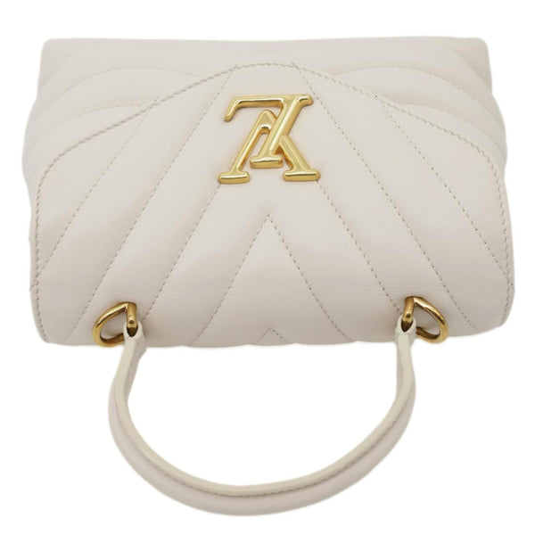 LOUIS VUITTON New Wave Hold Me Calfskin Leather Crossbody Bag Off white