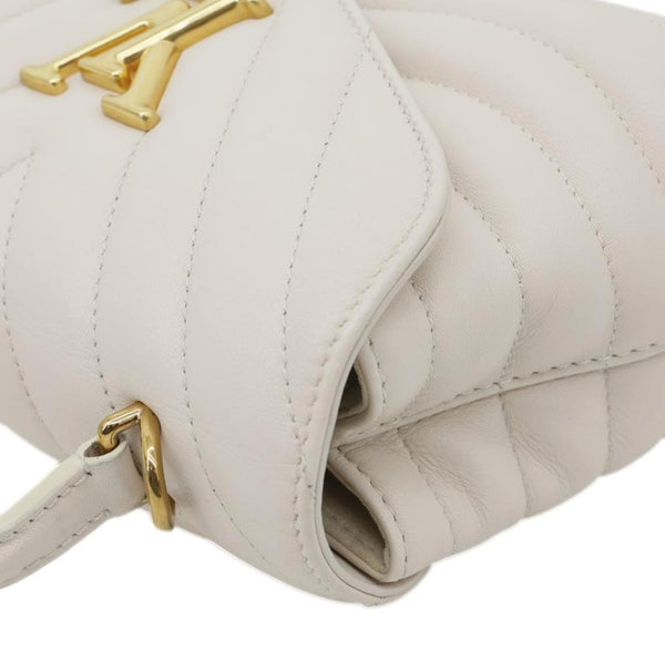 LOUIS VUITTON New Wave Hold Me Calfskin Leather Crossbody Bag Off white