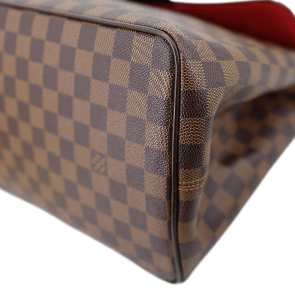 LOUIS VUITTON Bergamo MM Damier Ebene Shoulder Bag Brown