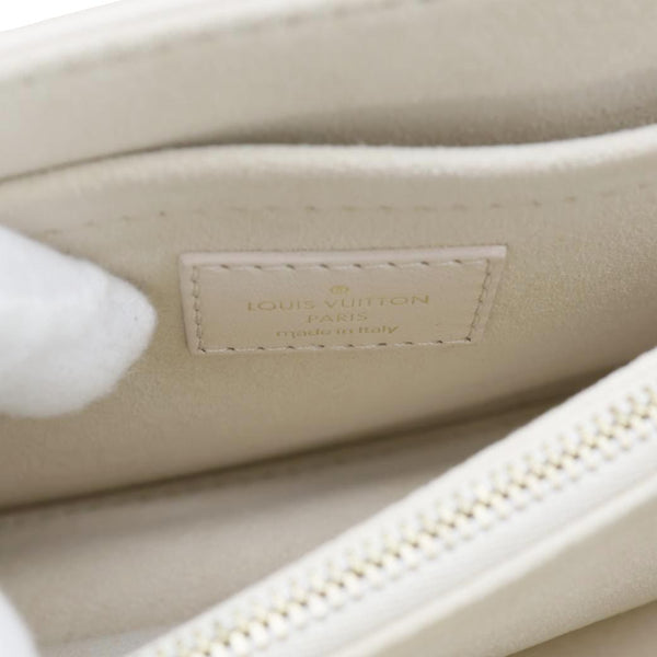 LOUIS VUITTON New Wave Hold Me Calfskin Leather Crossbody Bag Off white