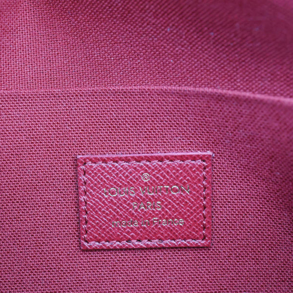 Louis Vuitton Felicie Pochette Monogram Canvas Crossbody Bag Brown