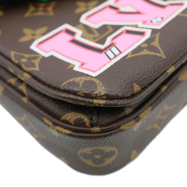 LOUIS VUITTON Metis Pochette Patches Monogram Canvas Crossbody Bag Brown