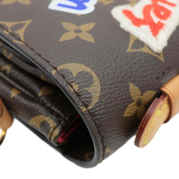 LOUIS VUITTON Metis Pochette Patches Monogram Canvas Crossbody Bag Brown