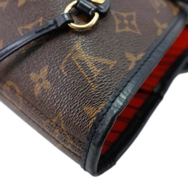 LOUIS VUITTON Neverfull MM World Tour Monogram Canvas Tote Shoulder Bag Brown
