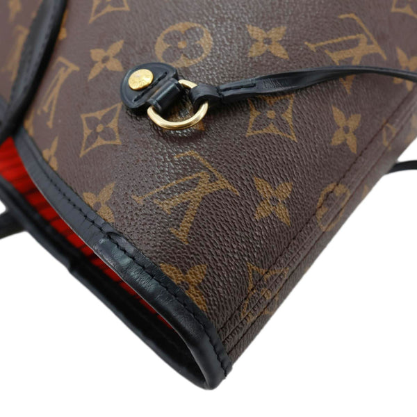 LOUIS VUITTON Neverfull MM World Tour Monogram Canvas Tote Shoulder Bag Brown
