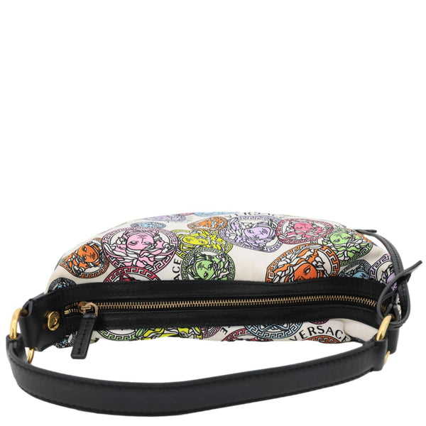VERSACE Nylon Medusa Amplified Print Hobo Bag Multicolor