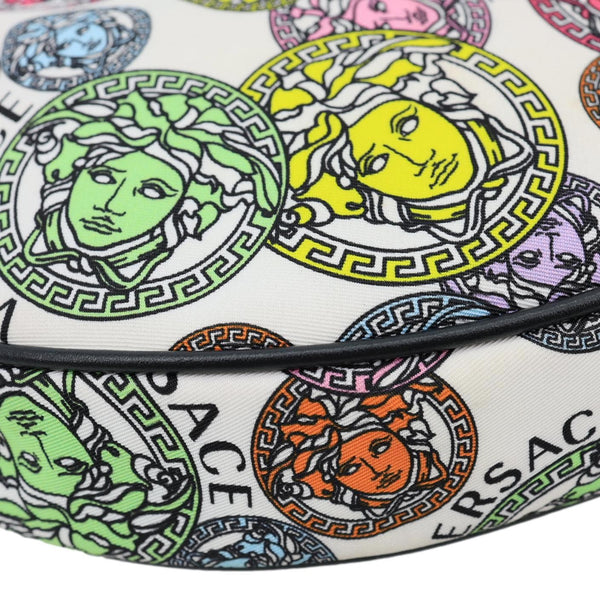 VERSACE Nylon Medusa Amplified Print Hobo Bag Multicolor