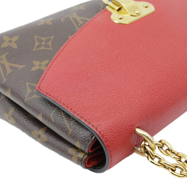 LOUIS VUITTON Saint Placide Monogram Canvas Crossbody Bag Cerise