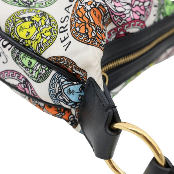 VERSACE Nylon Medusa Amplified Print Hobo Bag Multicolor