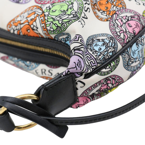 VERSACE Nylon Medusa Amplified Print Hobo Bag Multicolor