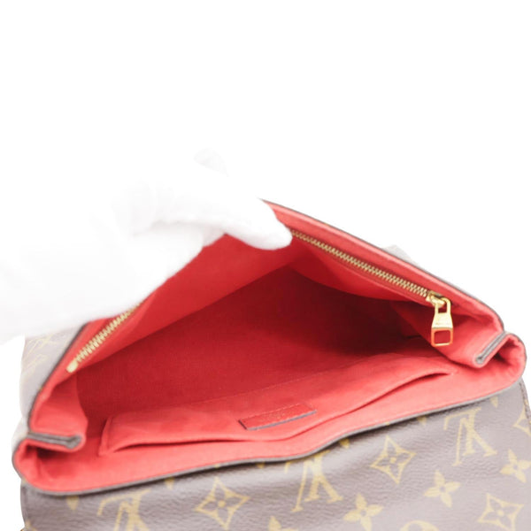 LOUIS VUITTON Saint Placide Monogram Canvas Crossbody Bag Cerise