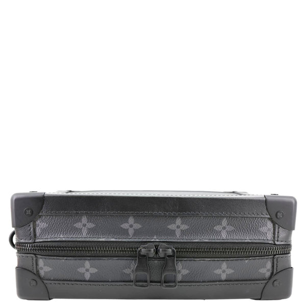 LOUIS VUITTON Soft Trunk Monogram Eclipse Canvas Shoulder Bag Black