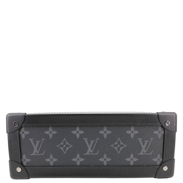 LOUIS VUITTON Soft Trunk Monogram Eclipse Canvas Shoulder Bag Black