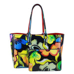 CHRISTIAN LOUBOUTIN Cabata Floral Leather Tote Bag Multicolor