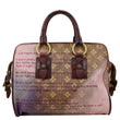 LOUIS VUITTON Richard Prince Graduate Jokes Monogram Canvas Satchel Bag Pink