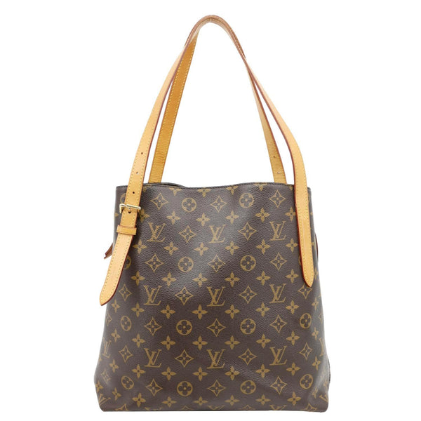 LOUIS VUITTON Voltaire Monogram Canvas Shoulder Bag Brown