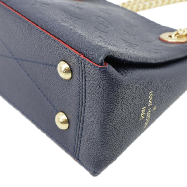 LOUIS VUITTON Surene BB Empreinte Leather Shoulder Bag Navy Blue