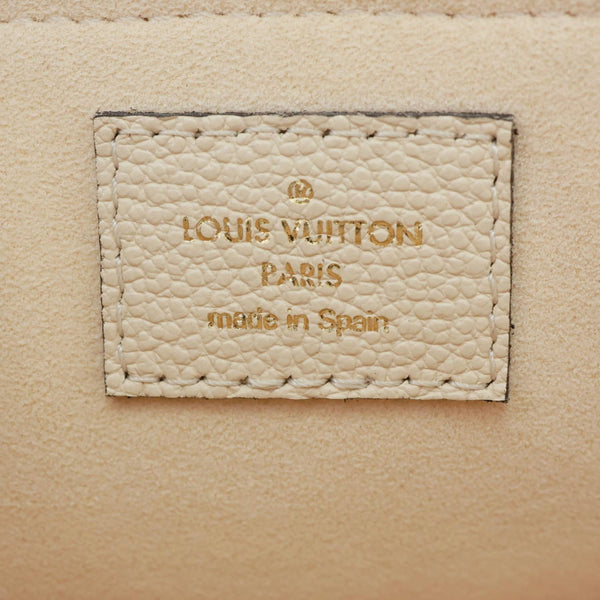 LOUIS VUITTON Georges BB Monogram Empreinte Leather Shoulder Bag Neutral
