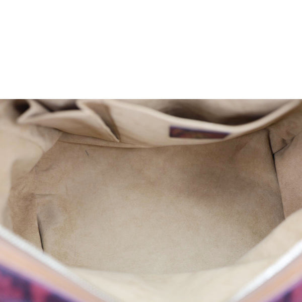 LOUIS VUITTON Richard Prince Graduate Jokes Monogram Canvas Satchel Bag Pink