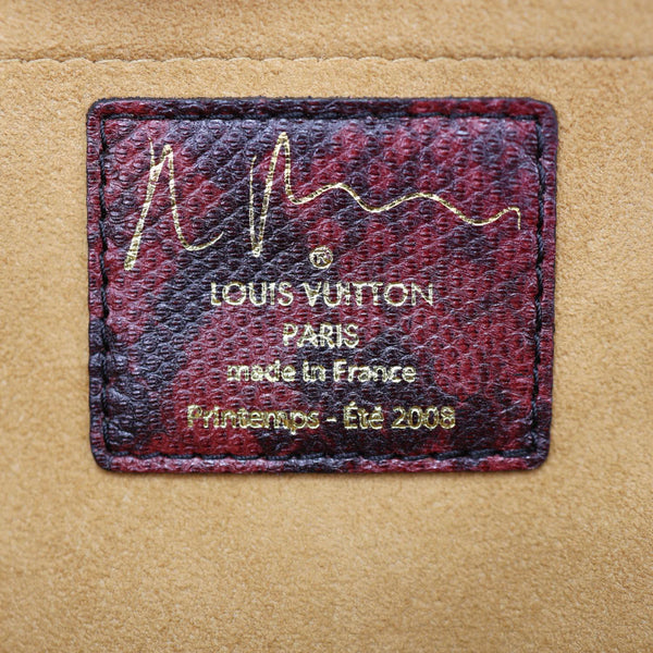 LOUIS VUITTON Richard Prince Graduate Jokes Monogram Canvas Satchel Bag Pink