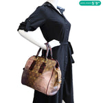 LOUIS VUITTON Richard Prince Graduate Jokes Monogram Canvas Satchel Bag Pink