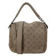 LOUIS VUITTON Babylone Mahina  Perforated Leather Shoulder Bag Galet