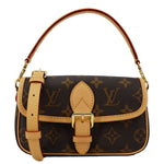 LOUIS VUITTON Nano Diane Monogram Canvas Shoulder Bag Brown
