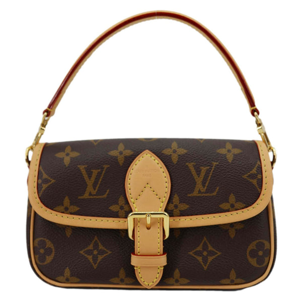 LOUIS VUITTON Nano Diane Monogram Canvas Shoulder Bag Brown
