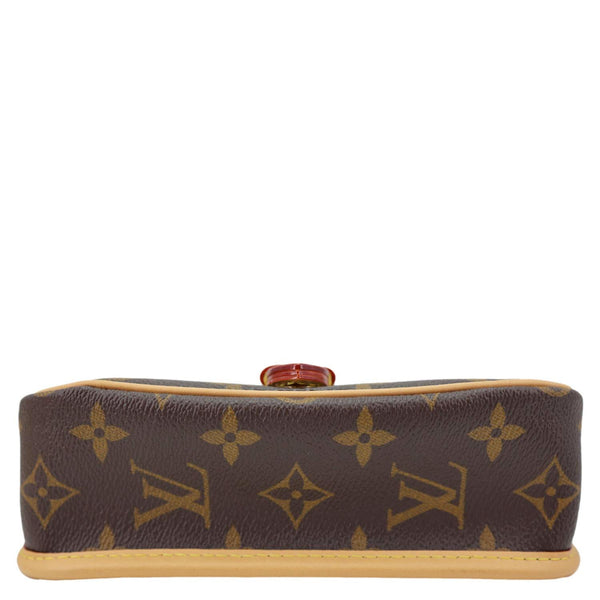LOUIS VUITTON Nano Diane Monogram Canvas Shoulder Bag Brown