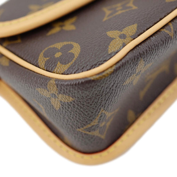 LOUIS VUITTON Nano Diane Monogram Canvas Shoulder Bag Brown